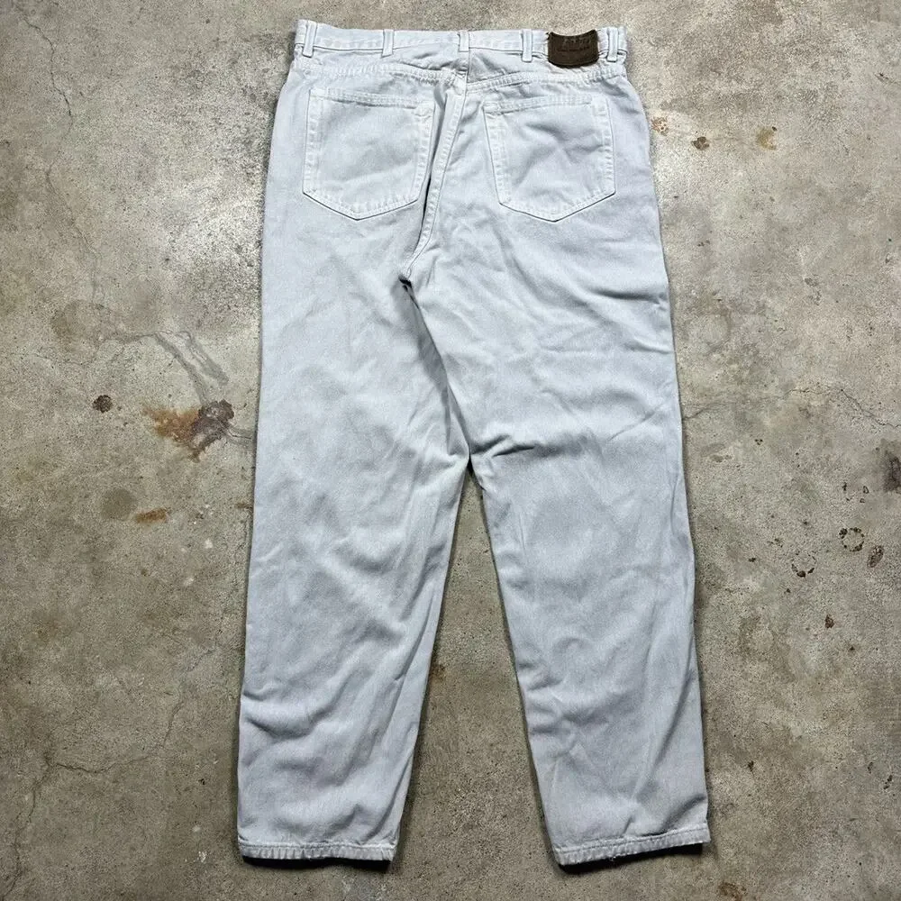 VTG Made in USA White Denim Calvin Klein Jeans Size 38x32